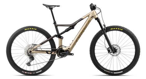 Vtt électrique tout-suspendu orbea rise h30 shimano deore 12v 540 wh 29 marron beige baobab 2024