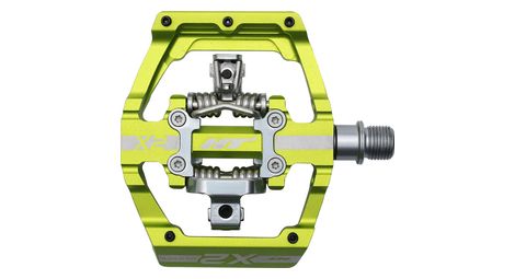 Ht paire de pédales automatiques x2 vert
