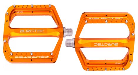 Paire de pedales plates burgtec penthouse mk5 orange iron bro