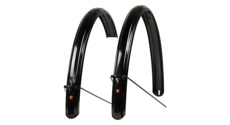 Paar véloorange schutzbleche 650 mm zeppelin schutzbleche 52 mm schwarz