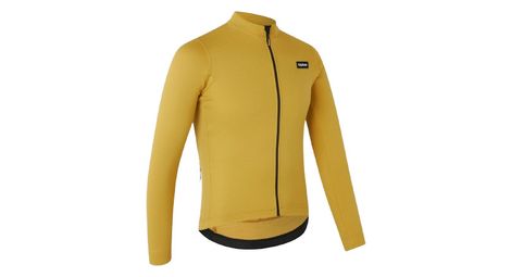Maillot manches longues gripgrab explr thermal jaune moutarde