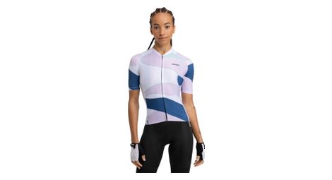 Maillot vélo manches courtes femme cyclisme m2 provence blanc