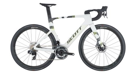 Vélo de Route Scott Foil RC Team Sram Red AXS 12V 700mm Gris/Blanc 2025