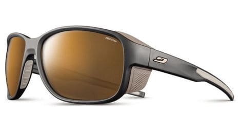 Lunettes julbo monterosa 2 noir / marron reactiv high mountain 2-4