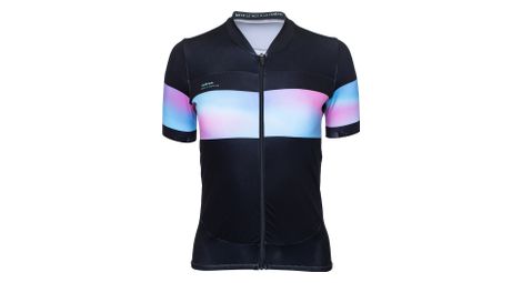 Maillot manches courtes femme lebram agnes noir crepuscule