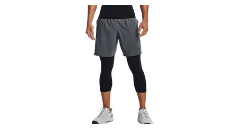 Short under armour woven graphic gris
