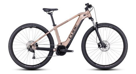 Cube reaction hybrid performance 625 elektrische hardtail mtb shimano alivio 9s 625 wh 27.5'' metallic bruin 2023