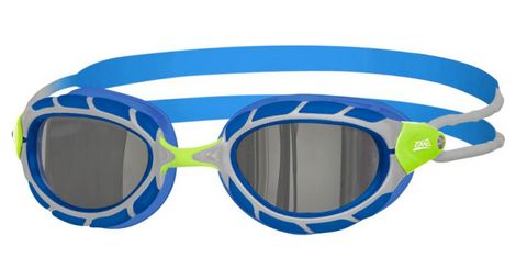 Zoggs predator titanium taille s small fit green blue titanium lunettes triathlon et natation