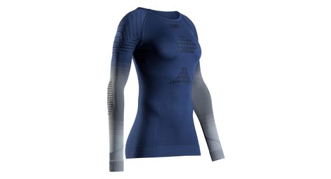 X-Bionic Invent Graphics Langarmtrikot Blau/Grau Damen