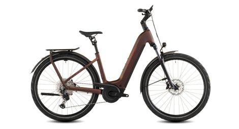 Vtc électrique cube kathmandu hybrid pro 800 easy entry shimano deore/deore xt 12v 800 wh 700 mm rouge orange sun glow 2026