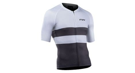 Maillot manches courtes northwave blade air gris dark/blanc