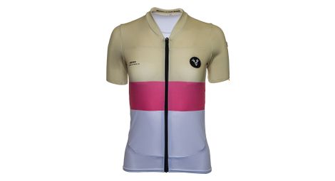 Maillot manches courtes femme lebram pas de peyrol beige rose