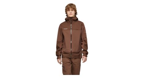 Mammut Ducan Guide Hooded Herren-Regenjacke, braun