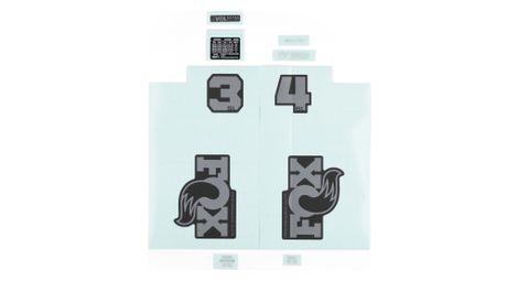 Fox Racing Shox Schwarz 34SL Gabel Decal Kit Grau 2026