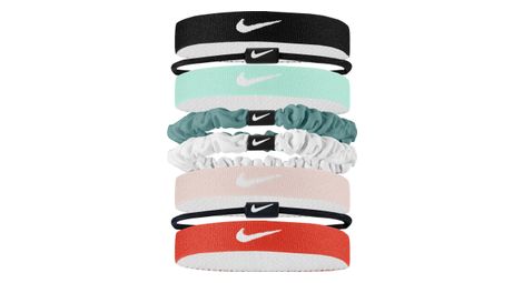 Elastiques+a+cheveux++x8++nike+flex+classic+mixed+multicolore