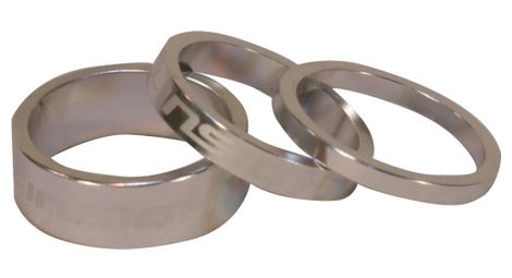 Insight 1-1/8'' x3 spacers silver