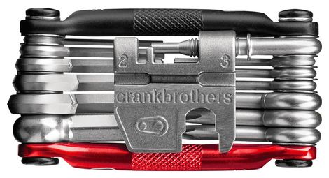 Crankbrothers multi-tool m19 19 funzioni nero rosso