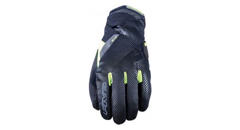 Gants hiver five gloves wp warm evo noir jaune fluo