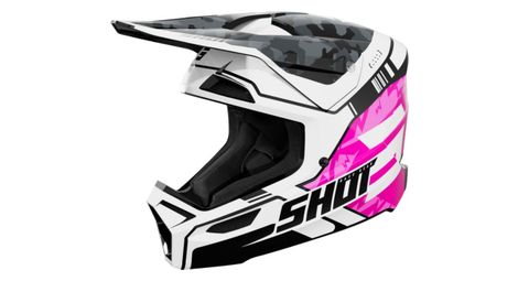 Casque integral shot furious enfant flash rose brillant