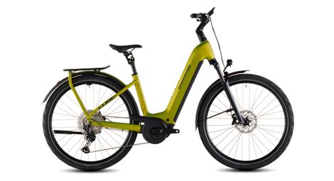 VTC Électrique Cube Kathmandu Hybrid Pro 800 Easy Entry Shimano Deore/Deore XT 12V 800 Wh 700 mm Vert Lizard 2026