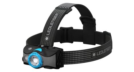 Lampe frontale led mh7 bleue rechargeable | 600 lumens | 60h d'autonomie | 200m de distance d'éclairage | ledlenser