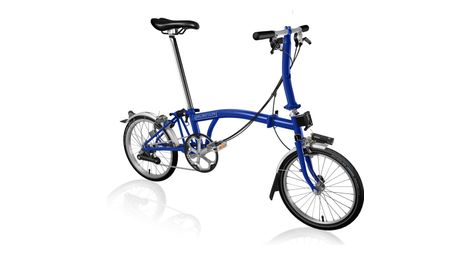 Velo pliant brompton c line explore guidon bas piccadilly blue