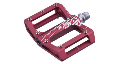 Paire de pédales plates insight aluminium mini rouge 