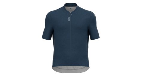 Maillot de manga corta con cremallera odlo zeroweight azul