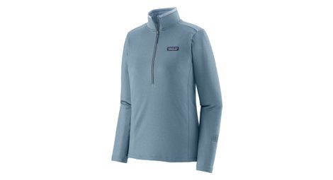 Polaire femme patagonia r1 daily zip neck gris clair