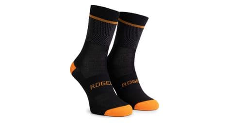 Chaussettes velo rogelli hero ii - homme - jaune/gris/noir