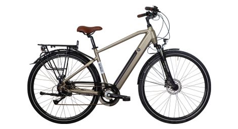 Velo de ville electrique bicyklet basile shimano acera altus 8v 504 wh 700 mm gris