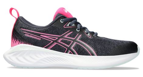 Asics gel cumulus 25 gs laufschuhe grau rosa kinder