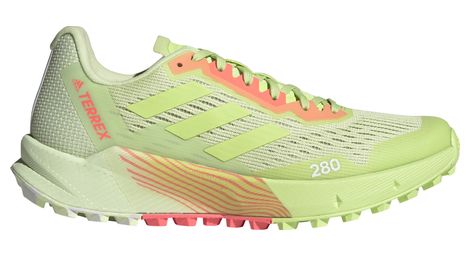 Chaussures de trail running femme adidas terrex agravic flow 2 jaune rouge