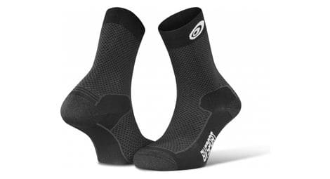 Chaussettes bv sport double polyamide evo noir gris