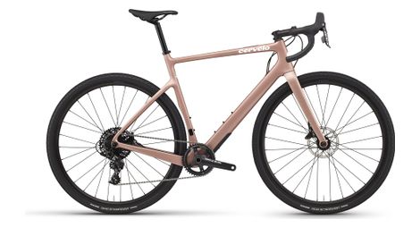 Bicicletta gravel cervélo aspero sram apex 1 11v 700 mm rosa champagne 2023