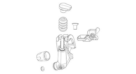 Impugnatura remota rockshox twist grip 2 e 3 posizioni per twistloc ultimate