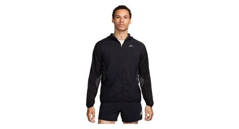 Winddichte Nike Trail Aireez Jacke Schwarz Herren