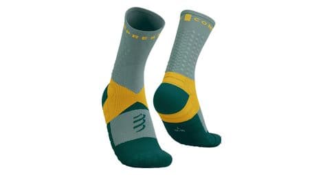 Compressport ultra trail sock v2.0 groen/geel