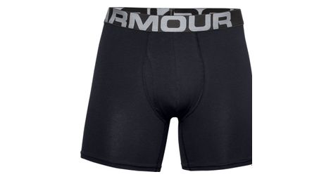 Boxer under armour charged cotton 15cm (confezione da 3) nero da uomo