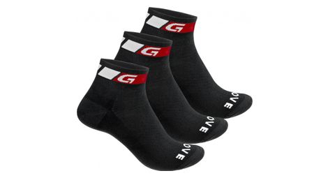 Calcetines gripgrab classic de corte bajo (paquete de 3) negro