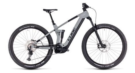 Cube stereo hybrid 140 hpc pro 750 electric full suspension mtb shimano deore 11s 750 wh 29'' swamp grey green 2023