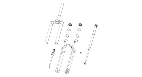 Cartuccia aria rockshox boxxer 38mm