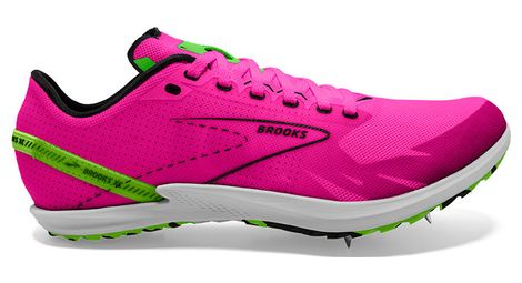 Chaussures athletisme brooks draft xc rose vert unisex