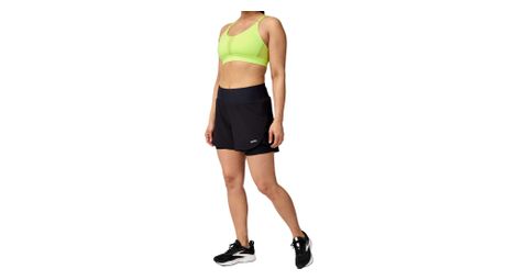 Pantalones cortos 2 en 1 brooks chaser 2.0 5in negro para mujer