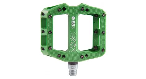 Paire de pédales plates sb3 kroma composite vert