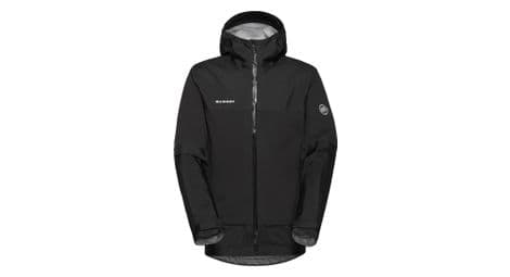 Veste imperméable mammut ducan guide hs hooded noir homme