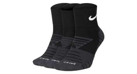 Socks (x3) nike everyday max cushion quarter black unisex 34-38