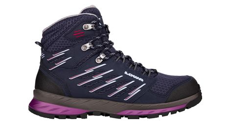 Chaussure de randonnée femme lowa trek evo gtx mid bleu / violet