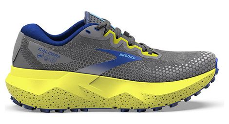 Brooks caldera 6 grigio giallo blu uomo scarpe da trail 42