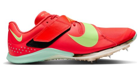 Chaussures d'athlétisme nike long jump elite rouge/vert homme